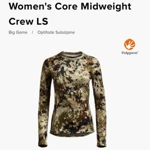 Sitka Women's Core Midweight Crew Ls